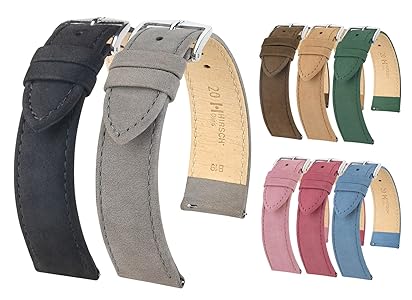Vaquera タイツ Amazon.com: Hirsch Osiris Nubuck Leather Watch Strap - Rose